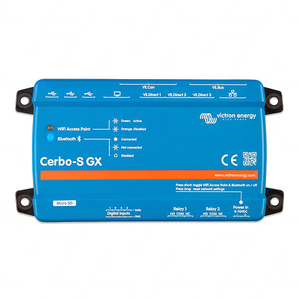 Victron Energy CERBO-S GX Advanced Power Management System for Smart Energy Control - Touchscreen Interface, 420g