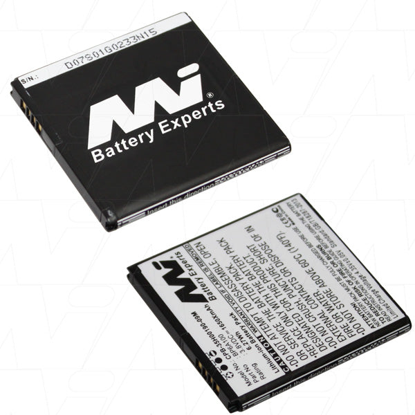 Professional-Grade CPB-35H00190-09M-BP1 Lithium-Ion Battery 1.65Ah Capacity, 3.8V, 31g Ultra-Light, 51.1x5.3mm for Smartphones