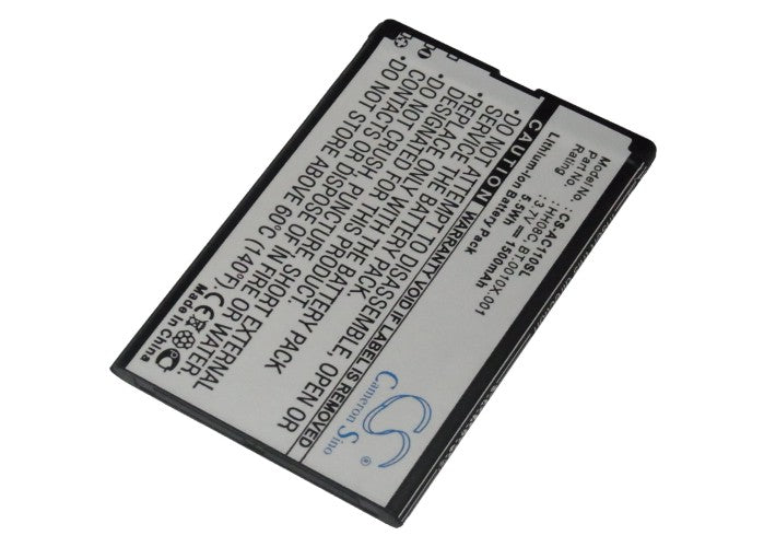 1500mAh Battery for Acer beTouch E110 & Viewsonic V350 Smartphones - 3.7V Li-ion Replacement Battery (65x42x5mm)