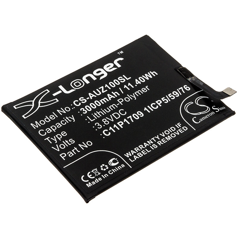 3000mAh Replacement Battery for Asus ZenFone Live L1/L2 (ZA550KL, X00RD) - C11P1709 - Premium Li-Polymer
