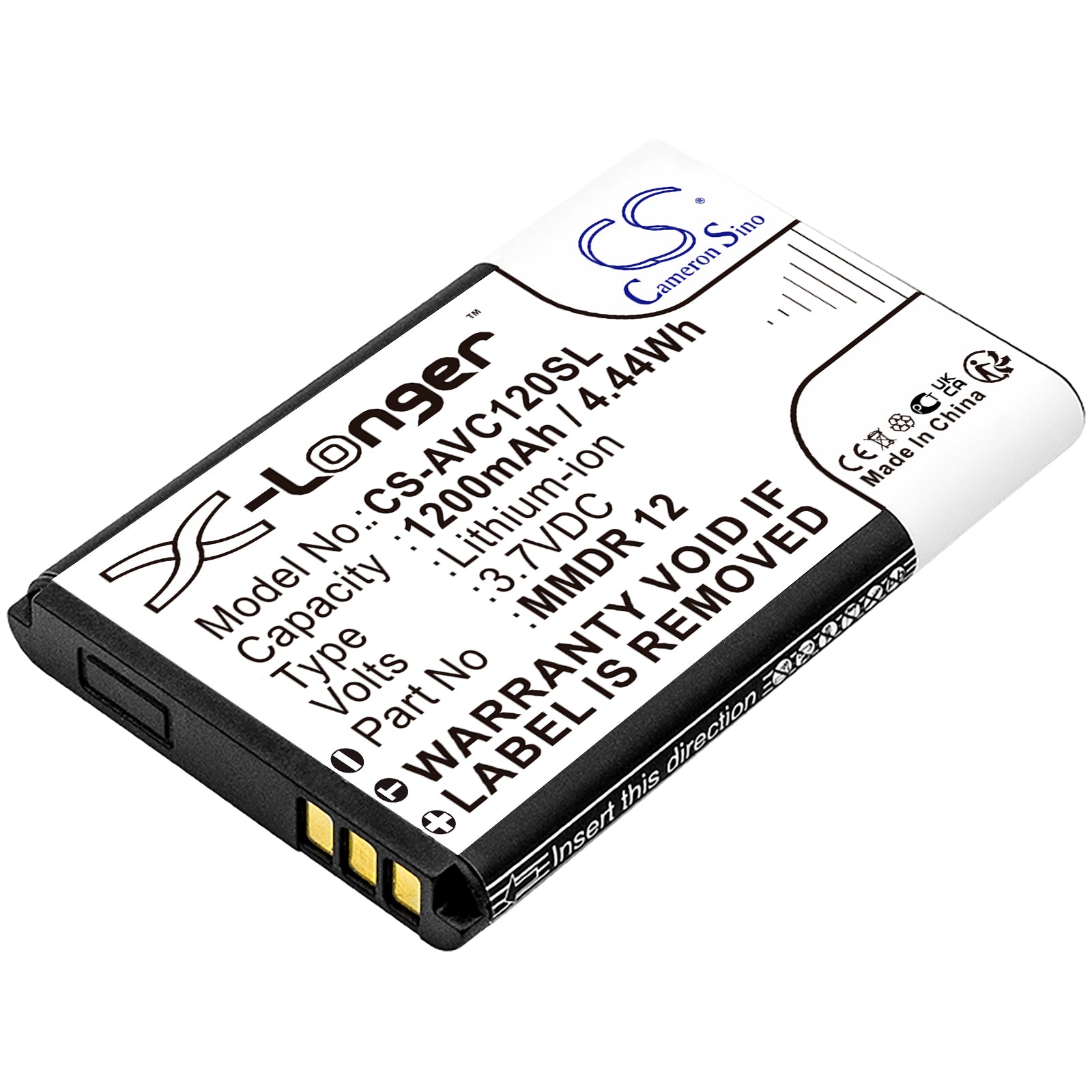 1200mAh 3.7V Li-ion Replacement Battery for ADOC K1 K4, Retekess HR-11s V115, Avantree SP850 - Radio & Speaker Battery
