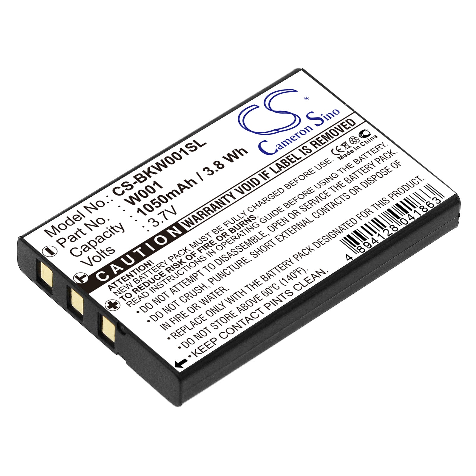 1050mAh Replacement Battery for Belkin Wifi Skype Phone F1PP000GN-SK WSKP100 VoIP Phone - 3.7V Li-ion