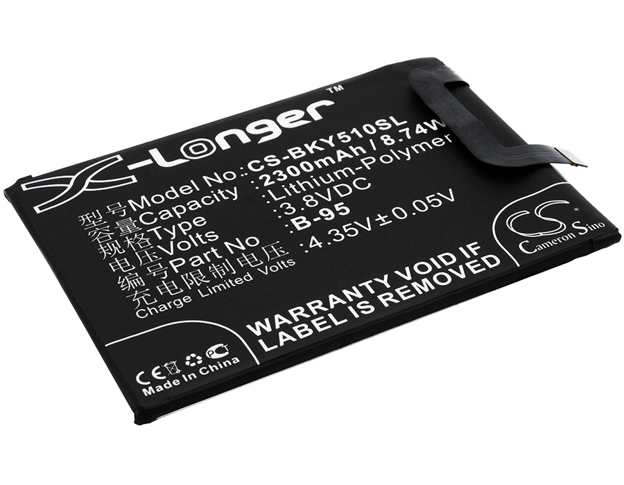 2300mAh Replacement Battery for Vivo Y51, Y51A, Y51L - 3.8V Li-Polymer Phone Battery (B-95)
