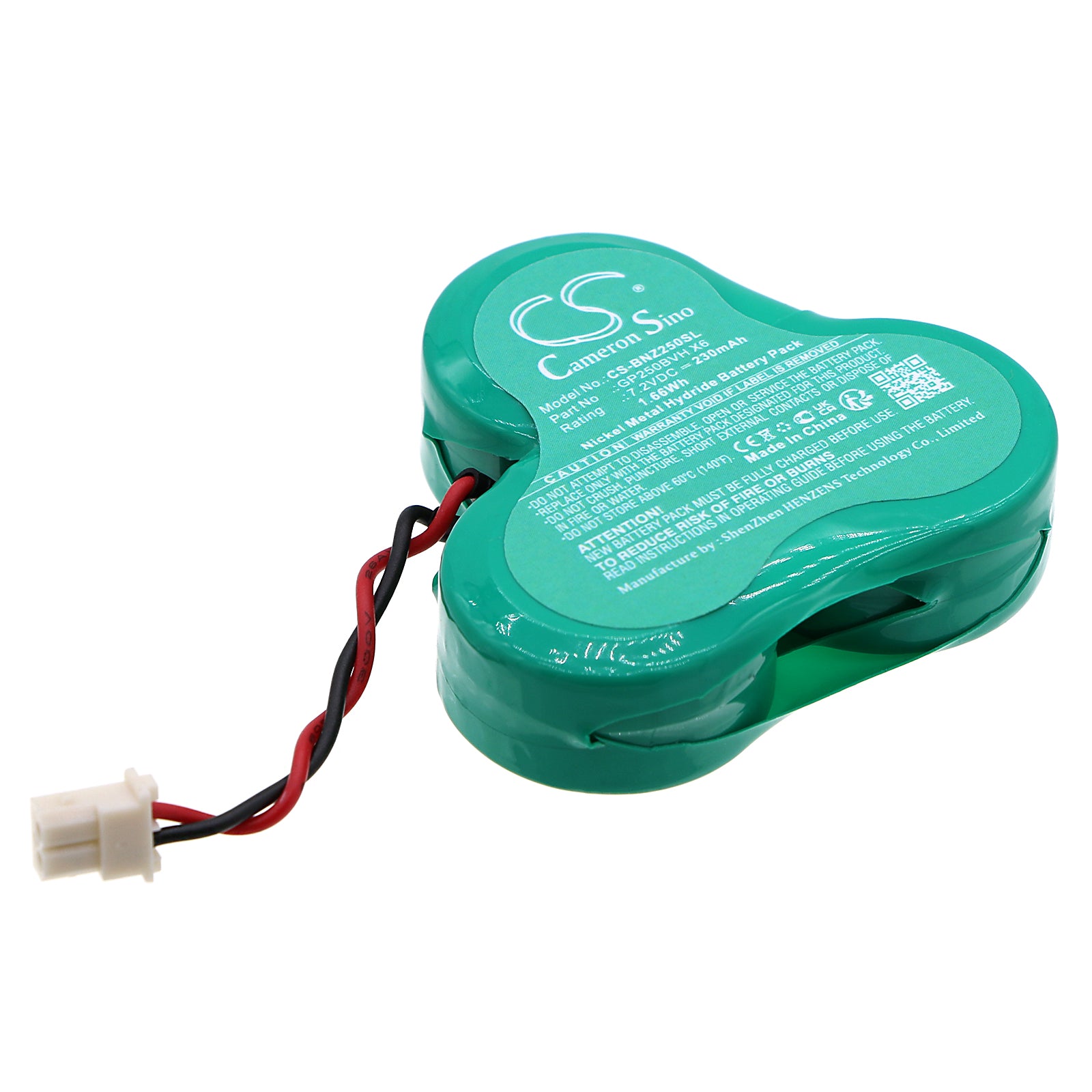 230mAh 7.2V Alarm Battery for Mercedes Vito 2003 & Viano 2004 Security Siren (48.3x48.2x14.5mm Ni-MH) GP250BVH X6
