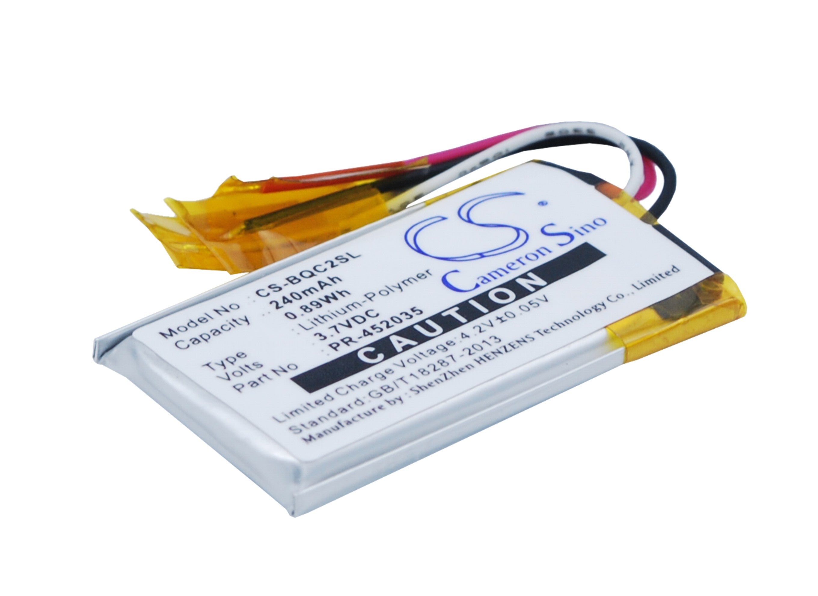 240mAh Replacement Battery for Bose QuietComfort 20 QC20 Headphones - 3.7V Li-Polymer, Long-Life Power