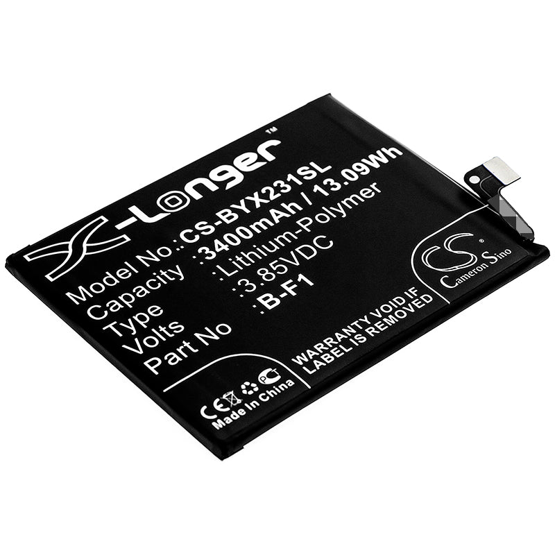 3400mAh Replacement Battery for VIVO X23 Symphony/V1816 Series Mobile Phones (B-F1) - Extended Life

