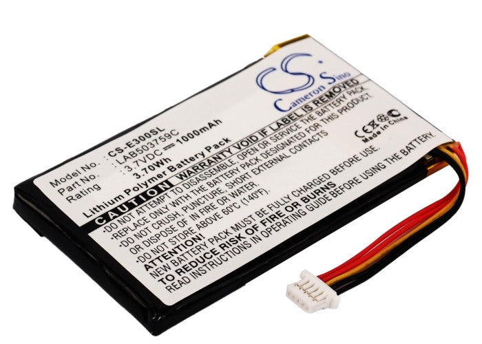 1000mAh Replacement Battery for Toshiba Genio e300 e310 e350 e355 Series PDA Pocket PCs - 3.7V Li-Polymer