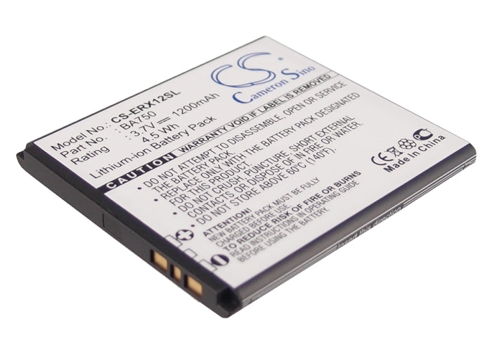 1200mAh Replacement Battery for Sony Ericsson Xperia Arc LT15i LT18i P Sola - BA750, 3.7V Li-ion