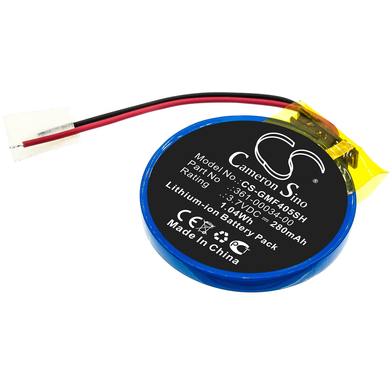 280mAh Replacement Battery for Garmin Forerunner 405, 410, 405CX GPS Smartwatch - 3.7V 1.04Wh
