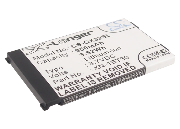 950mAh Motorola V750/Sharp GX Series Battery - 3.7V Li-ion Replacement (59.8x35.63x4.5mm)