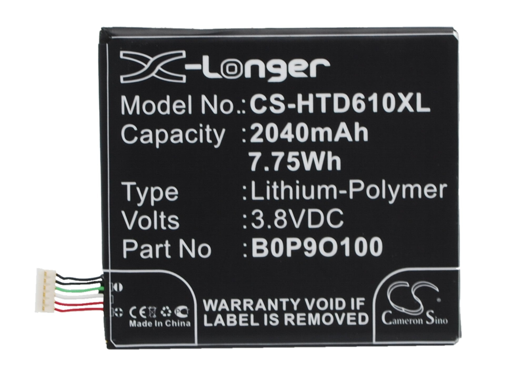 2040mAh Replacement Battery for HTC Desire 610 Series - D610t, D610n, D610x, A3QHD - 3.8V Li-Polymer - Phone Battery Replacement
