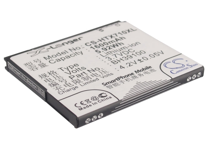 1600mAh Replacement Battery - AT&T Vivid 4G, HTC Raider/Radar 4G LTE - 3.7V Li-ion Smartphone Power
