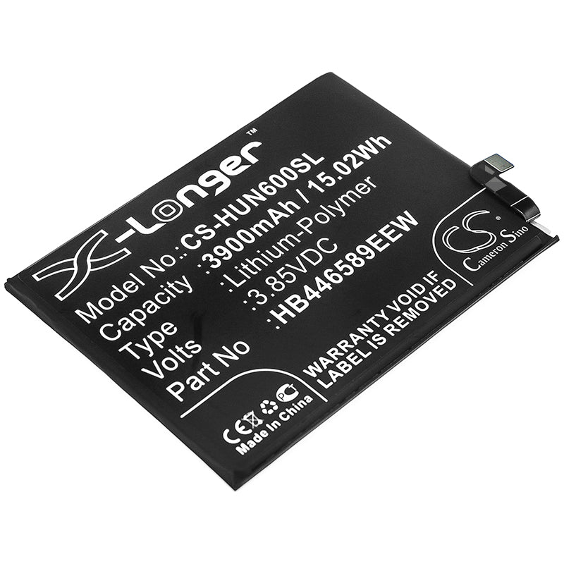 3900mAh Replacement Battery for Huawei Nova 6 (WLZ-AL10, WLZ-AN00) - High Capacity, 3.85V Li-Polymer
