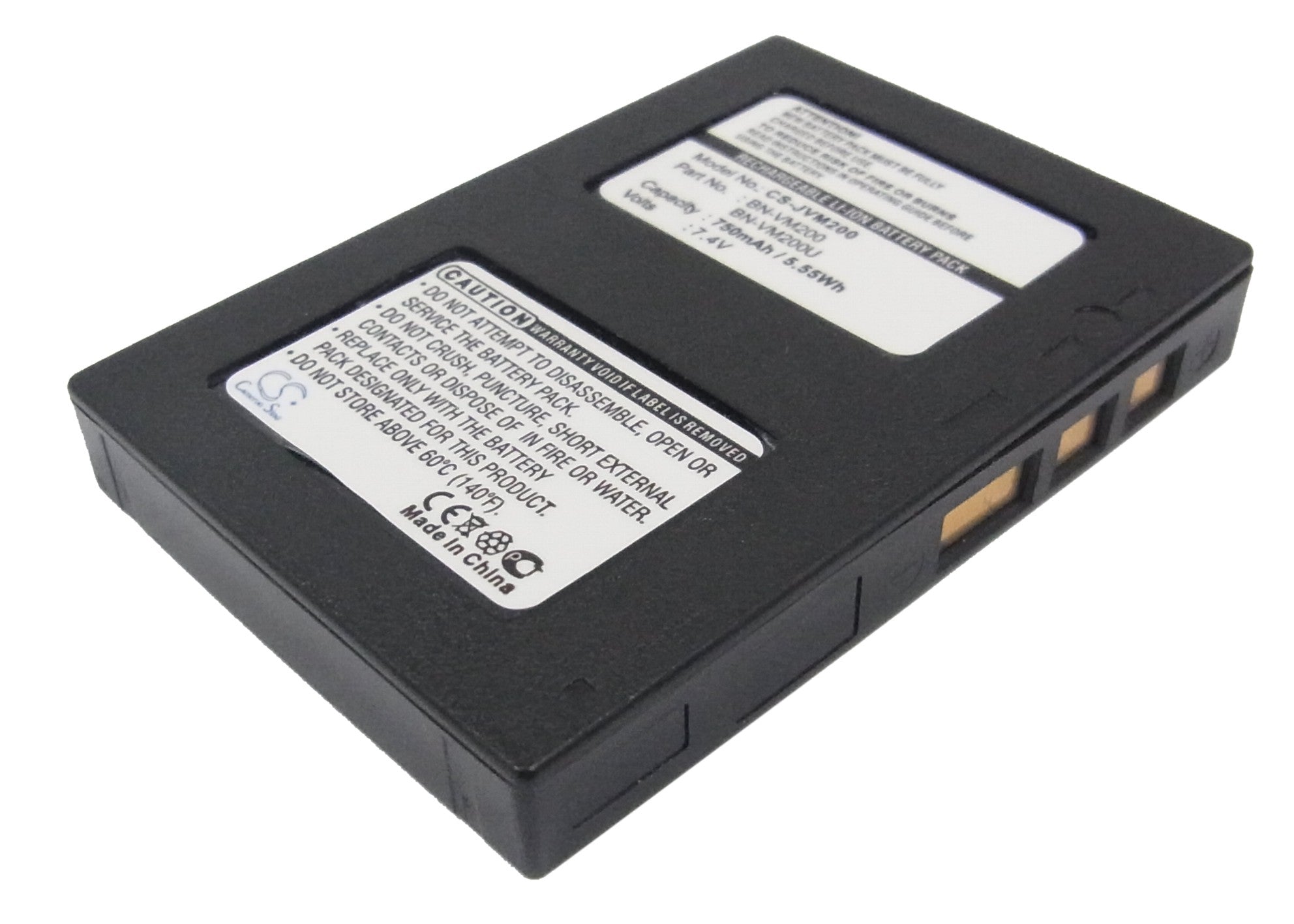 750mAh Li-ion Replacement Battery for JVC GZ-MC Camcorders - 7.4V, BN-VM200 Compatible