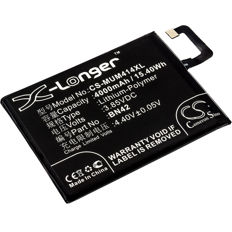 4000mAh BN42 Battery Replacement - Redmi 4 Standard Edition Smartphone - High Capacity