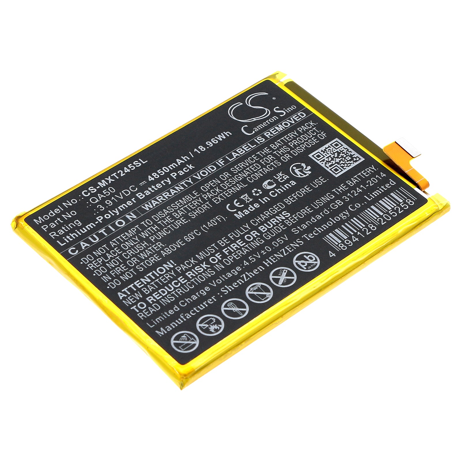 Moto G24 Power 4G (2024 XT2425) Replacement Battery - 4850mAh 3.91V Li-Polymer - QA50
