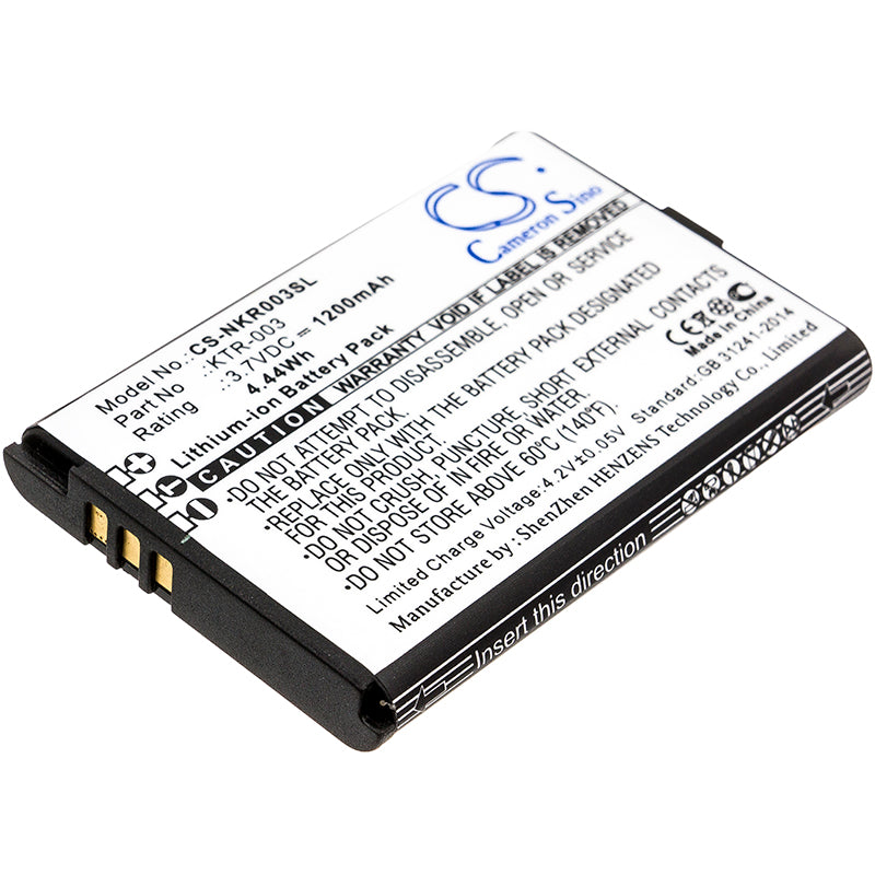 1200mAh Replacement Battery for Nintendo New 3DS (NN3DS/KTR-003) Console - 3.7V Li-ion Rechargeable Pack - Gaming Battery