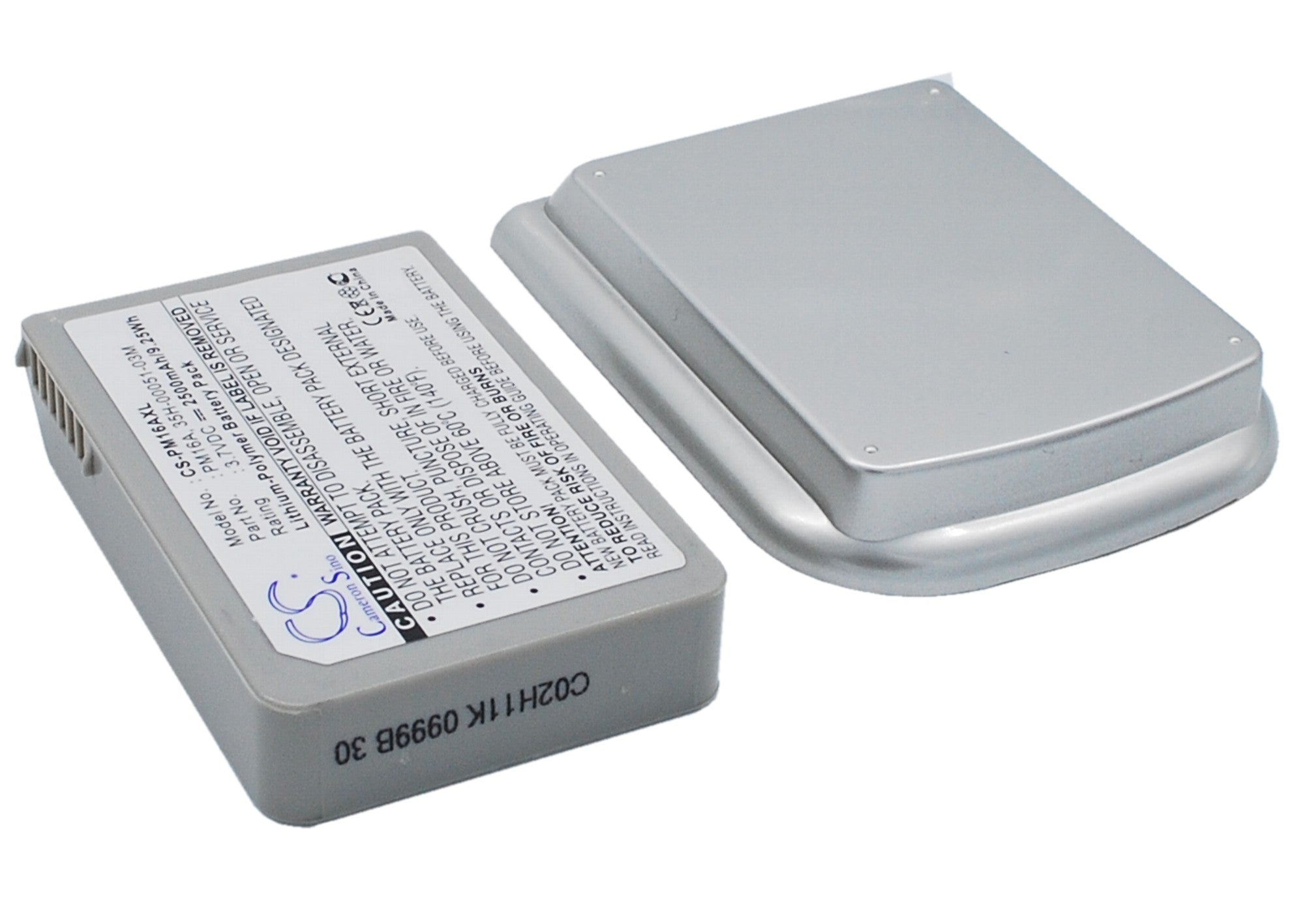 2500mAh Replacement Battery for HTC Magician/Dopod 818/Qtek S110 Smartphone - 3.7V 9.25Wh Li-Polymer