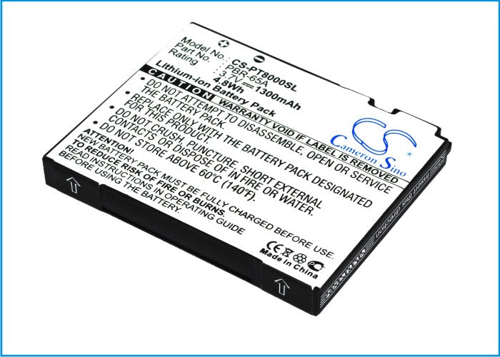 Pantech Crossover P8000 Smartphone Battery - 1300mAh, 3.7V Li-ion Replacement PBR-65A