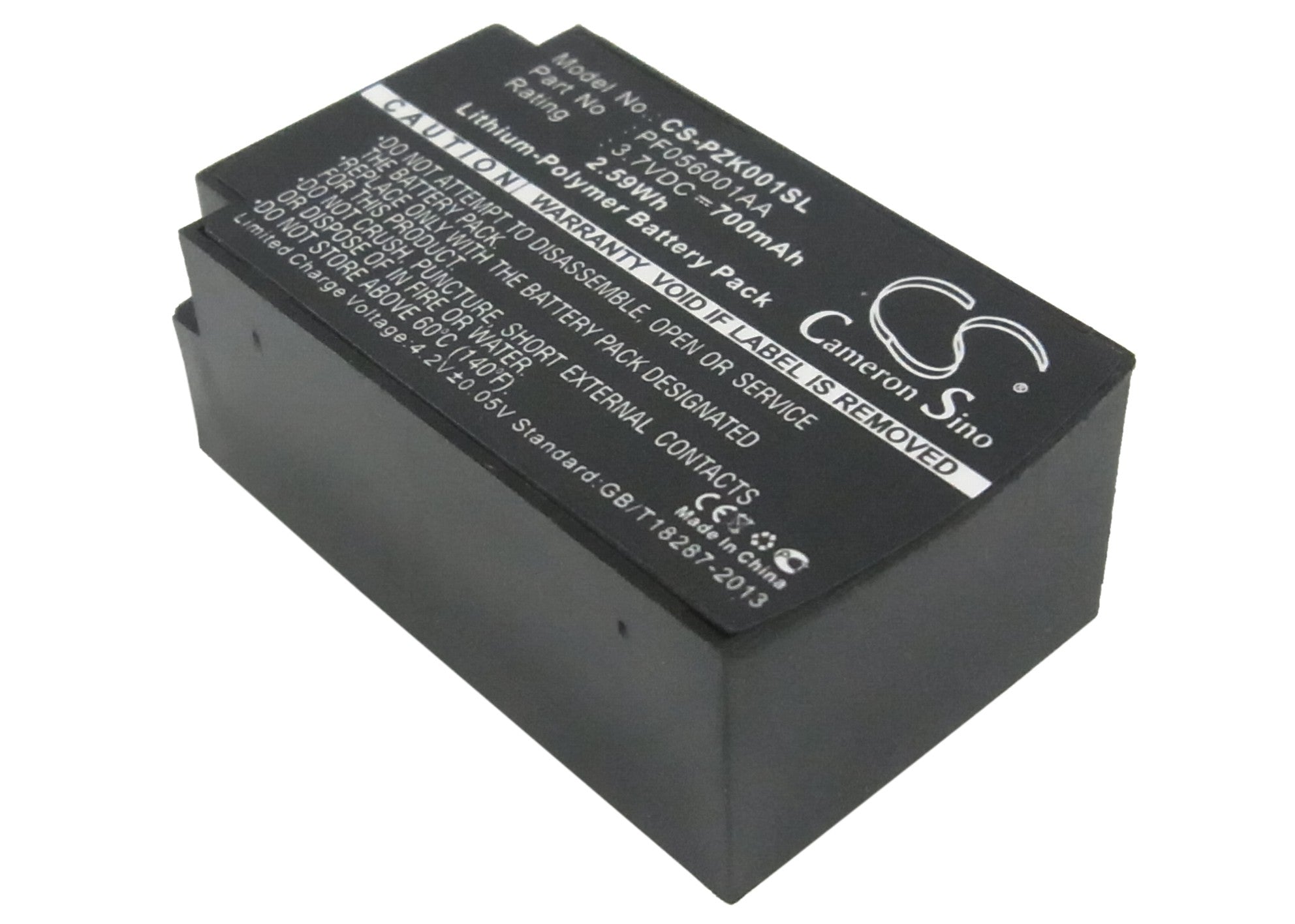 700mAh Replacement Battery for Parrot ZIK 1.0 & 2.0 Wireless Headphones - 3.7V Li-Polymer - PF056001AA 
