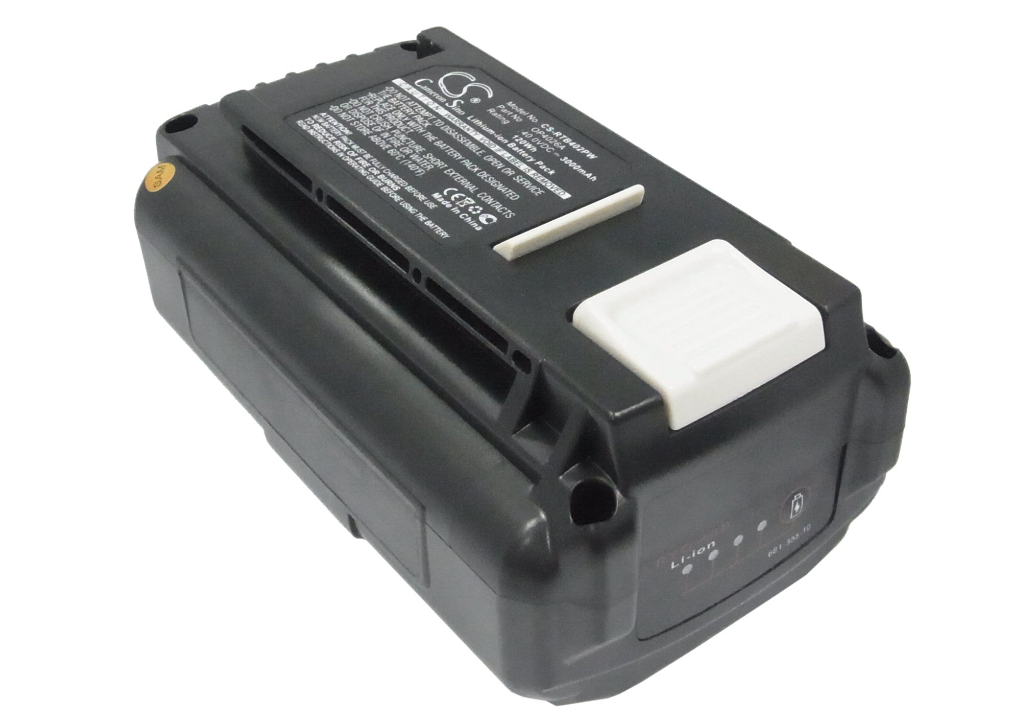 40V 3000mAh Lithium Battery for Ryobi 40V Tools - RY40210, RY40500, OP4050A - Power Tool Battery
