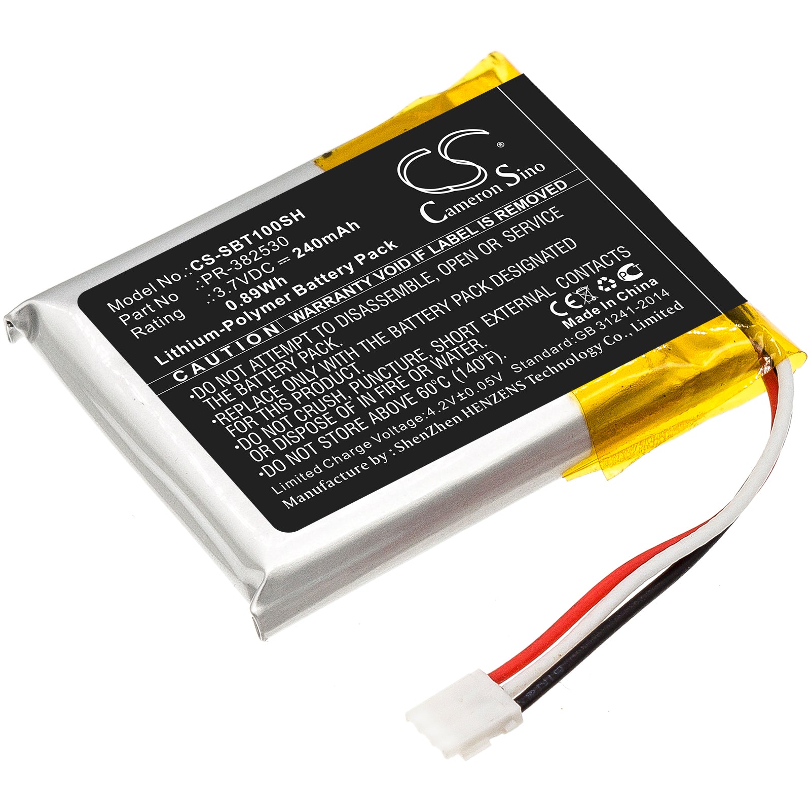 240mAh Replacement Battery for Suunto Ambit & Traverse GPS Watches: 3.7V Li-Polymer

