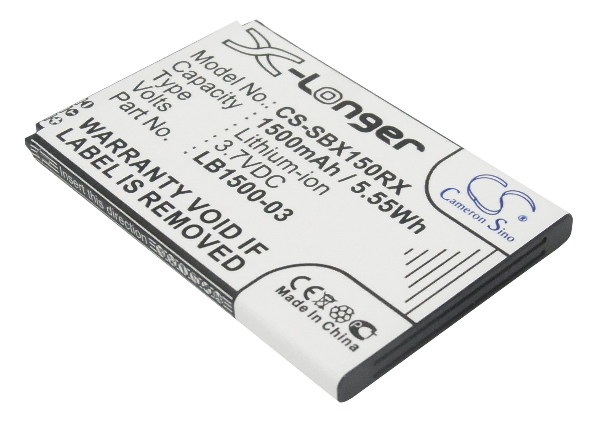 1500mAh Replacement Battery for Huawei E5830/E585/E586 Mobile Hotspot & XSBox GO4G - 3.7V Li-ion (65.23x41.98x5.21mm)