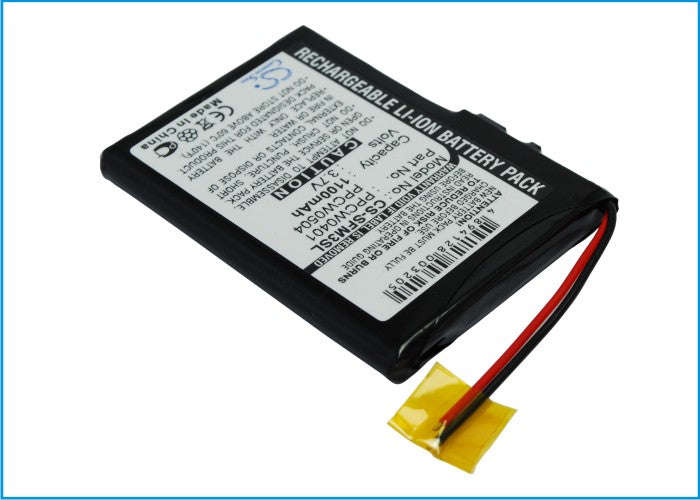 Cowon iAUDIO M3 & X5 Media Player Battery Replacement (20GB/30GB) - 1100mAh, 3.7V Li-ion (50x34.3x5.5mm)