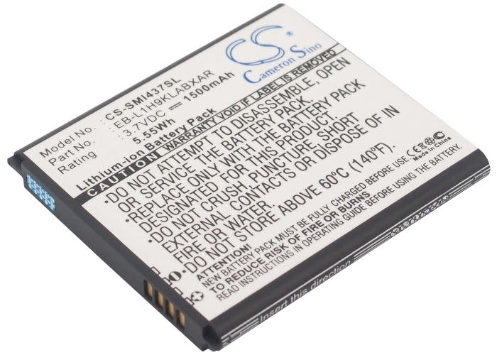 1500mAh Replacement Battery for Samsung Galaxy Express SGH-I437 & GT-I8730 Smartphones - 3.7V Li-ion