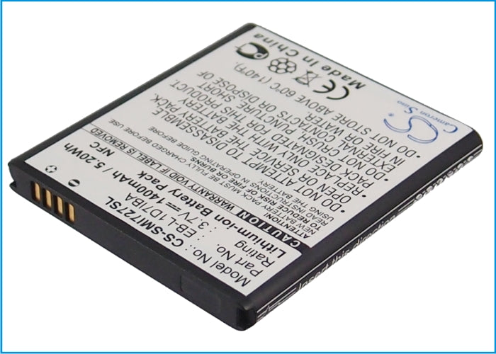 1400mAh Battery Replacement for Galaxy S II Skyrocket Hercules - SGH-I727 SGH-T989 EB-L1D7IBA