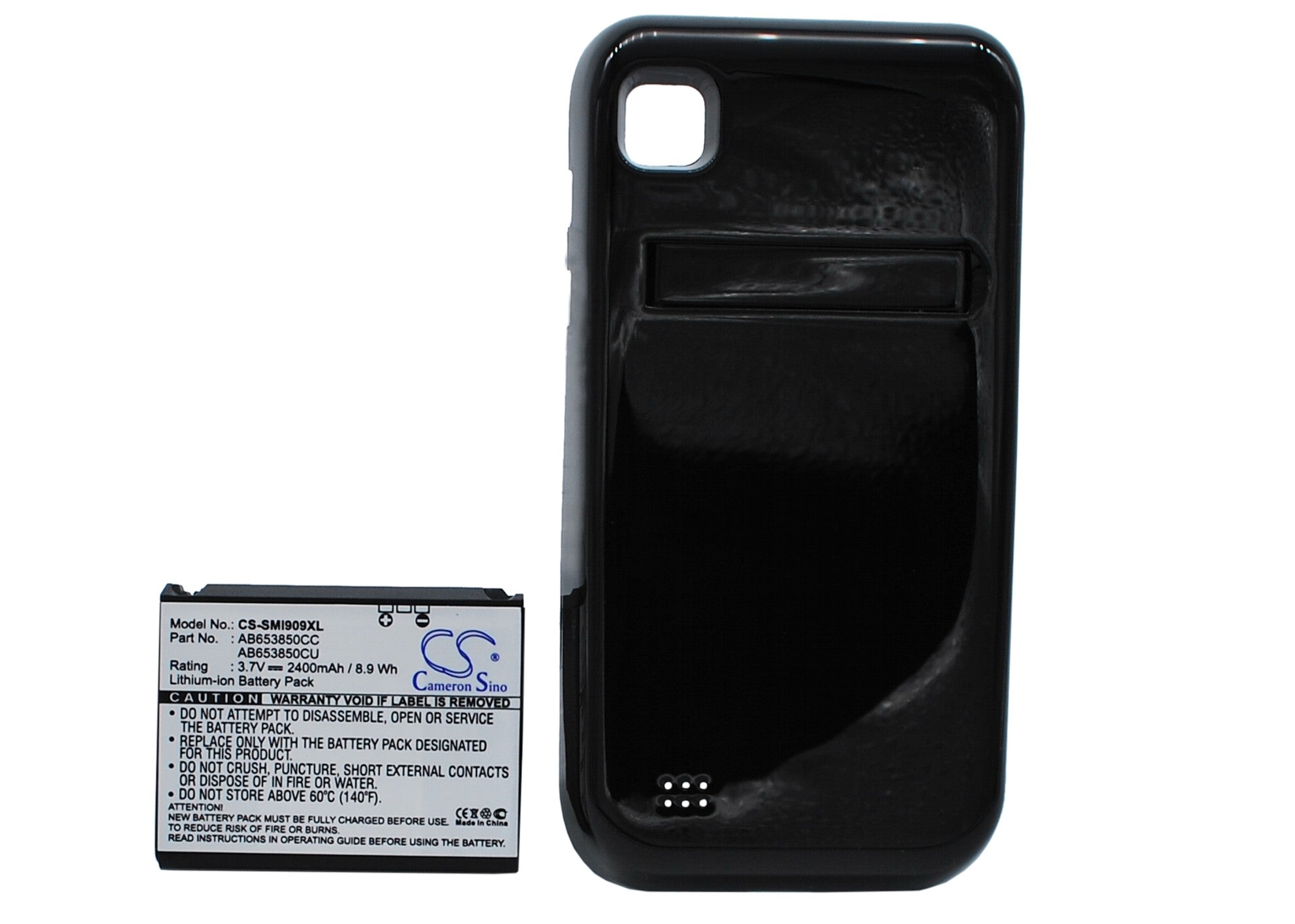 2400mAh Replacement Battery for Samsung Galaxy S (CDMA) SCH-I909, 3.7V Li-ion, AB653850CC/CU - Enhanced Power