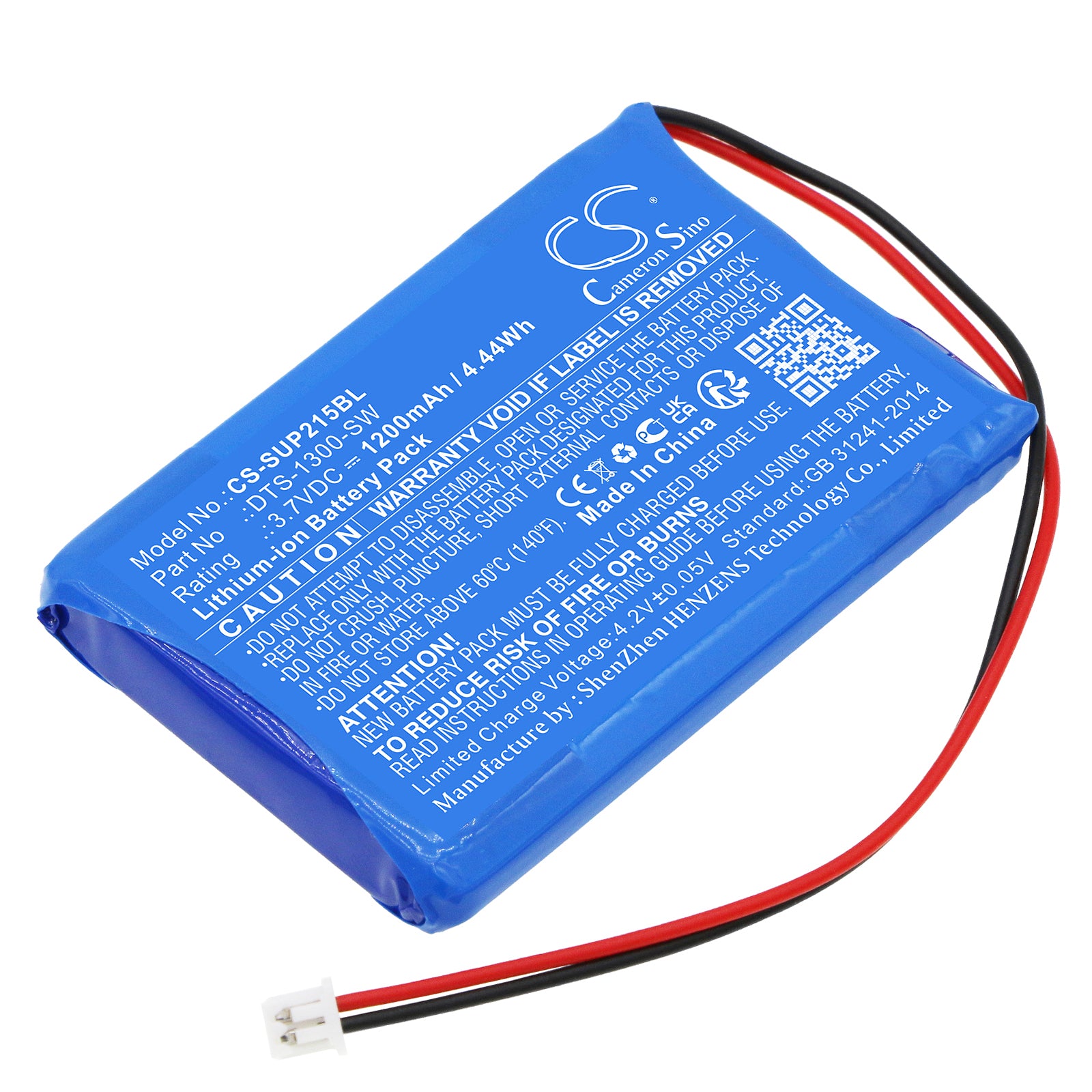 SumUp Air Payment Terminal Battery Replacement - AIR1E215, 1200mAh, 3.7V, 4.44Wh, Rechargeable Li-ion
