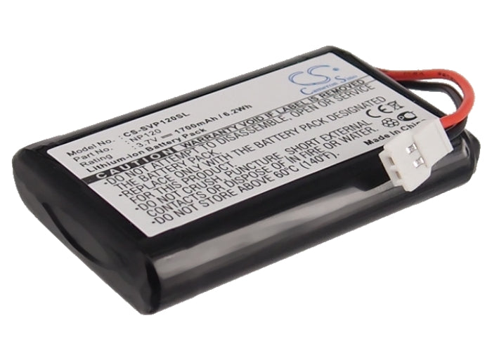 1700mAh Replacement Battery for Seecode Vossor Phonebook Plus/Mirrow III/V3 Recorder - 3.7V Li-ion - NP120