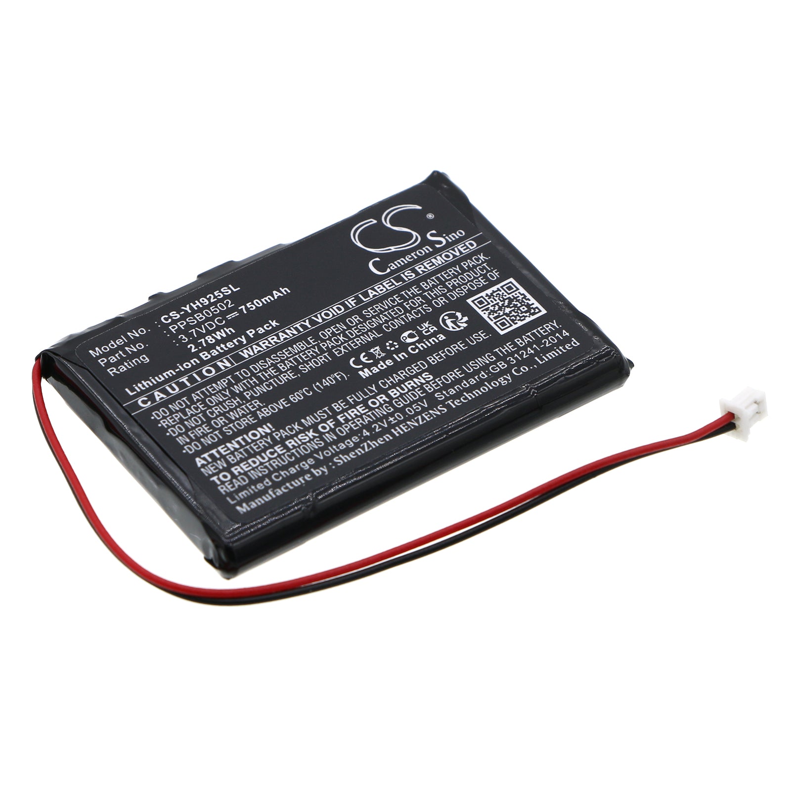 "750mAh Battery Replacement for Samsung YH-920 YH-925 MP3 Player - 3.7V Li-ion, Exact Fit"