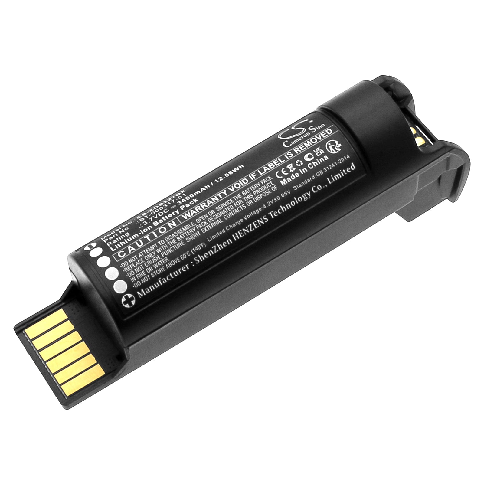 3400mAh Replacement Battery for Zebra DS2278 DS22 DS2208 Delfiscan M81 Barcode Scanners - 3.7V Li-ion