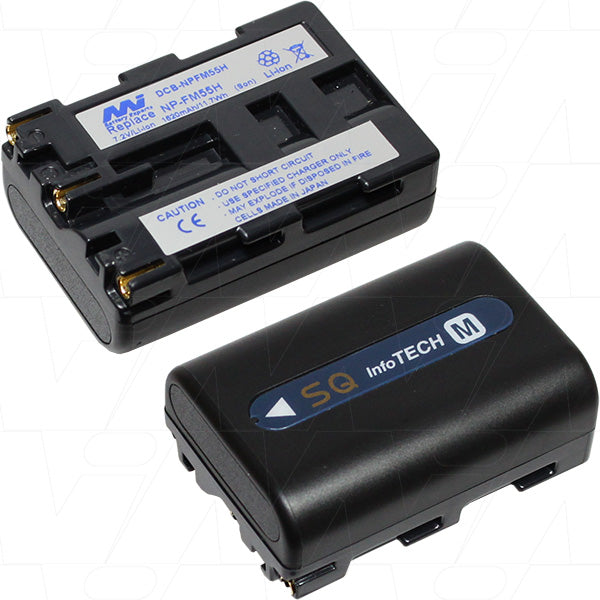 Professional Sony NP-FM55H Replacement Camera Battery 11.7Wh Capacity, 7.2V, 1.62Ah, Lithium-Ion Technology for Extended Shooting Sessions