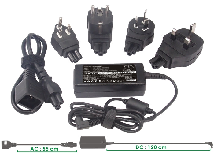 Asus Eee PC Charger: 9.5V 2.5A AC Adapter - Slim Design (86mm) - Compatible with Eee PC 701, 900 Series