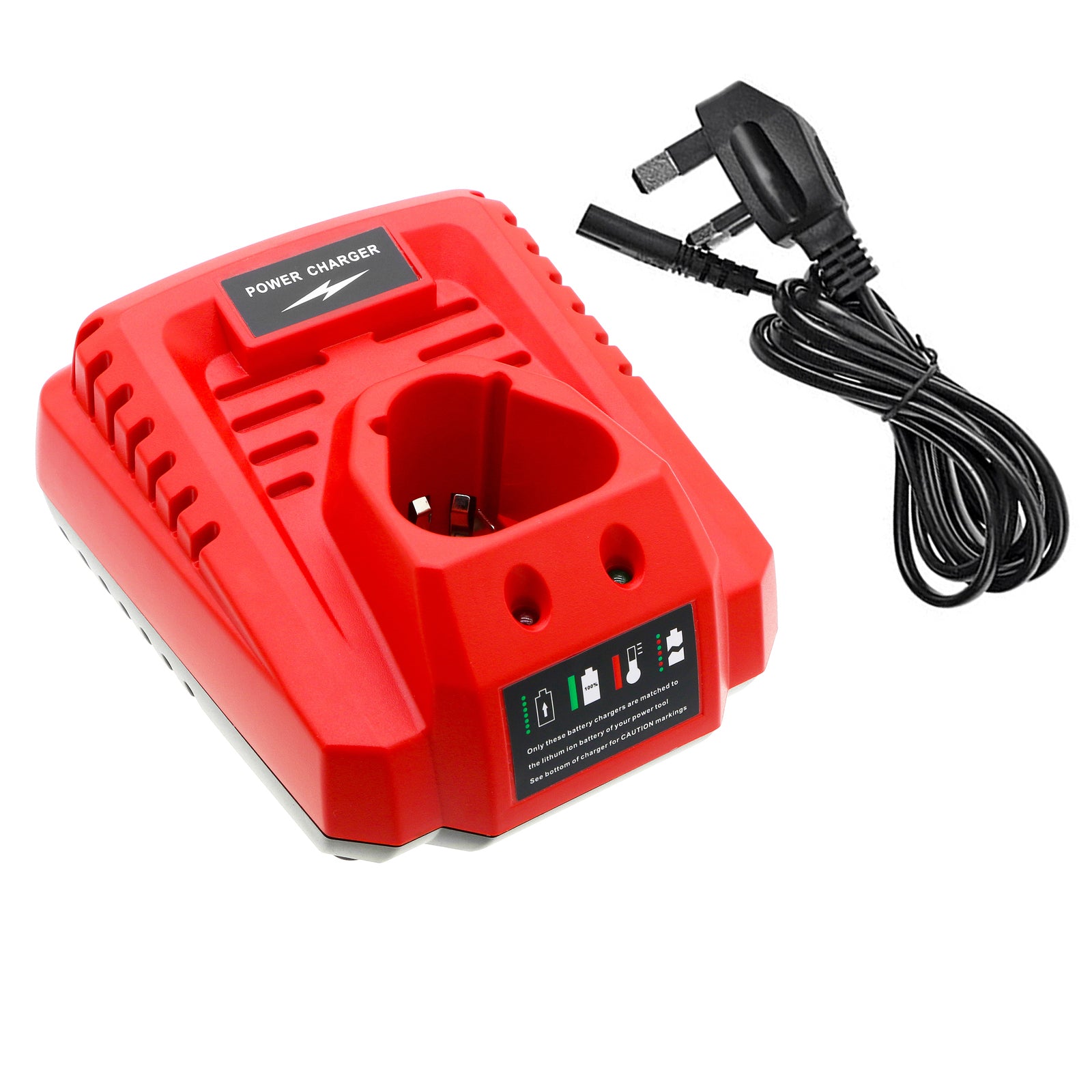 Milwaukee M12 & C12 Series Power Tool Charger - 488V Battery Charger Replacement - 126.3x109.6x59.8mm
