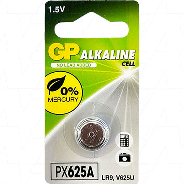 GP625A-BP1 Alkaline Button Cell Battery Professional 1.5V Power for Precision Electronics, 190mAh, 15.6mm