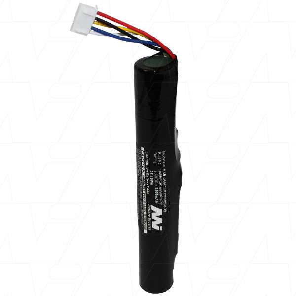 Professional-Grade 7.4V 3.4Ah Lithium-Ion Battery Pack for Portable Audio - High Capacity, Compact Design, 25.2Wh Energy