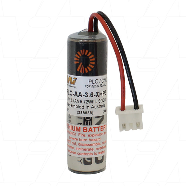 PLC-AA-3.6-XHP3 Lithium Thionyl Chloride Battery Industrial 3.6V 2.7Ah Power for PLC Memory Backup & Automation Systems