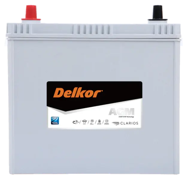 Delkor Stop Start S46B24R AGM Battery 370CCA 45AH 36 Month Warranty