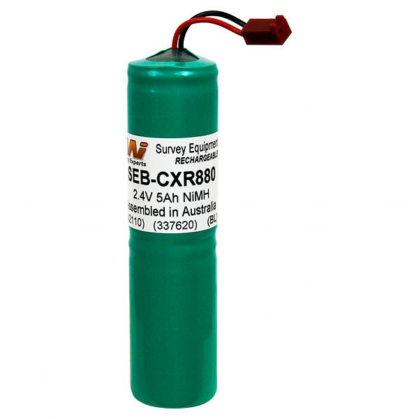 Professional SEB-CXR880 NiMH Battery Pack 2.4V 5Ah for GPS Surveying Equipment, Compact 27.5x25.6mm, 160g Lightweight