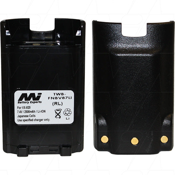 Professional TWB-FNBV87Li Two-Way Radio Battery 7.4V Li-Ion, 2.5Ah, 18.5Wh, 141g - Reliable Power for Critical Communications