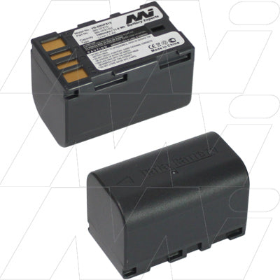 Professional VB-BNVF815-BP1 7.4V Lithium-Ion Battery Pack for JVC Camcorders - 1.6Ah, 11.8Wh, 92g, Extended Recording