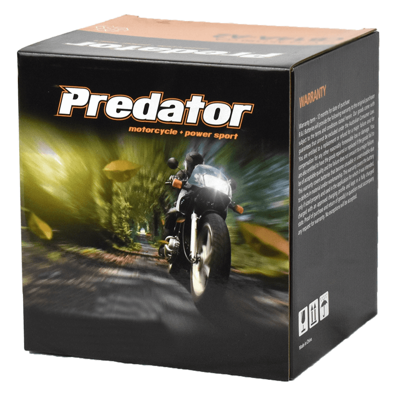YTX14-BS 12V Predator Motorcycle Battery
