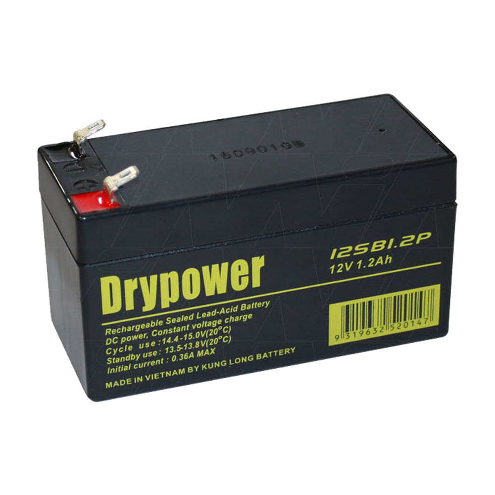 Drypower 12V 1.2Ah Sealed Lead Acid Battery