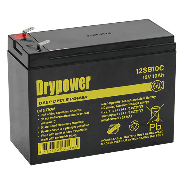 Drypower 12V 10Ah SLA Battery