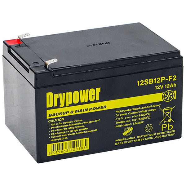 Drypower 12SB12P-F2 12V 12Ah SLA Battery