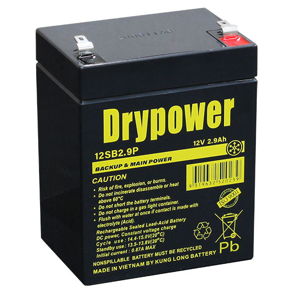 Drypower 12SB2.9P 12V 2.9Ah SLA Battery